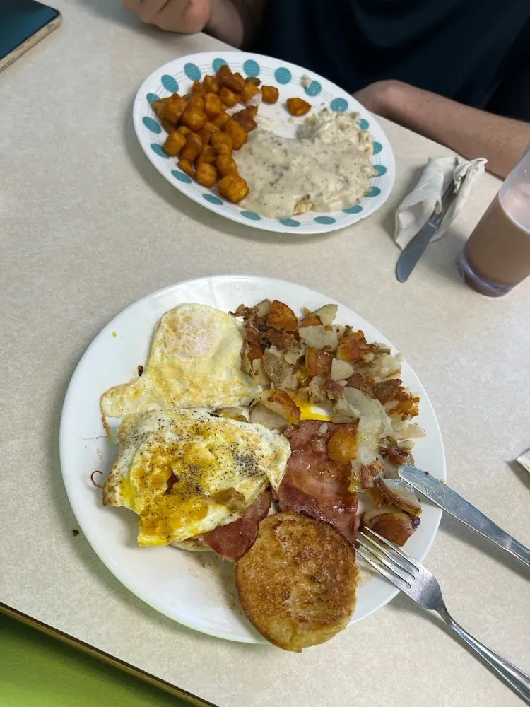 Sausage Patties Eggs and Taters